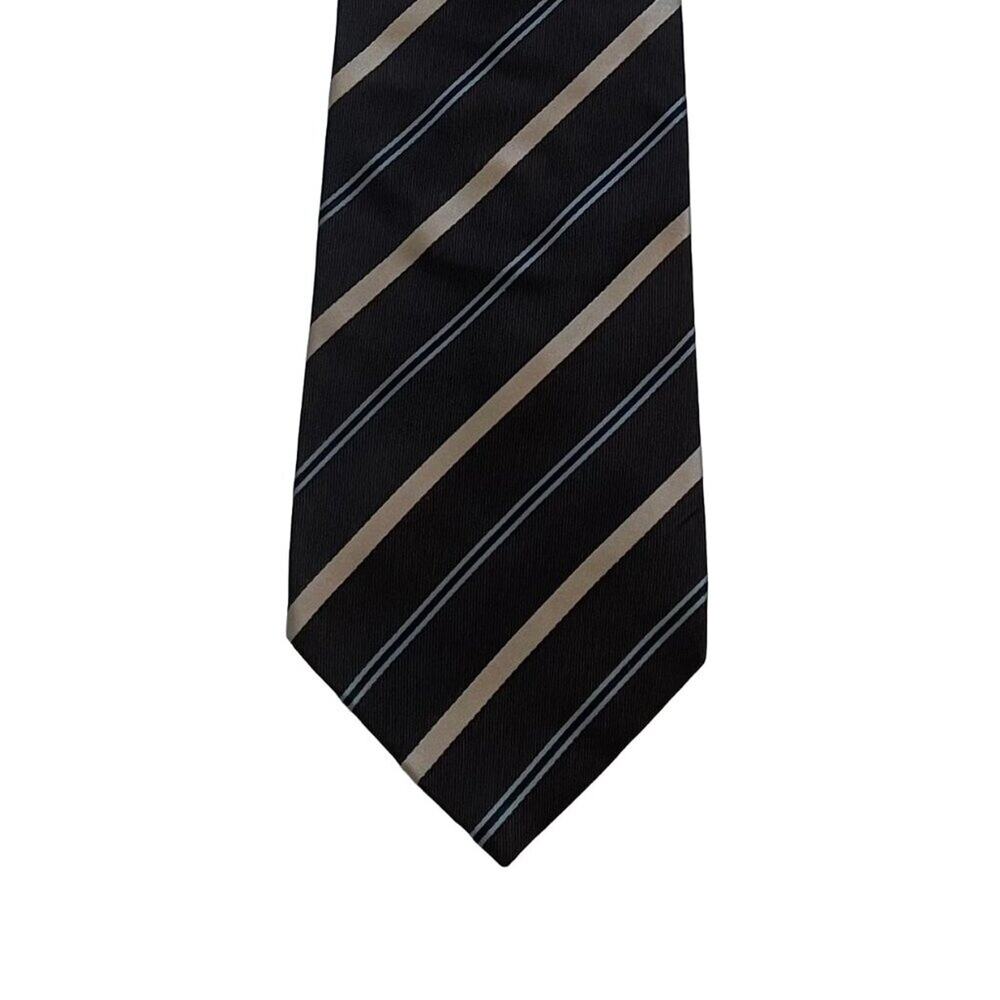 Banana Republic Brown Striped Silk Tie 57.5" by 3.5